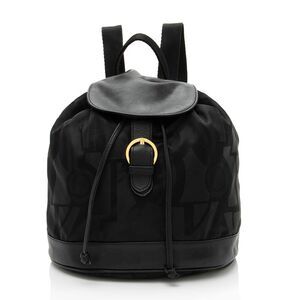 Salvatore Ferragamo Vintage Nylon Gancini Drawstring Mini Backpack